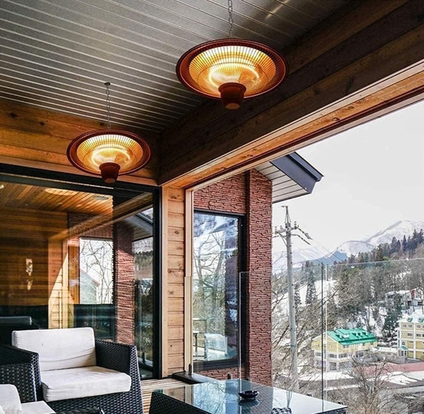 Abstand zwischen Patioheizer und Decke